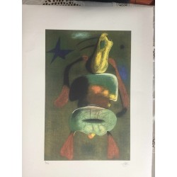 Joan Miro Litografia Spadem su carta Arches cm 56x76 con certificato