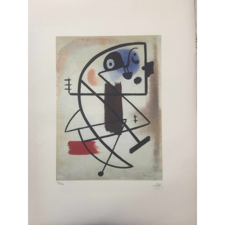 Joan Miro Litografia Spadem su carta Arches cm 56x76 con certificato