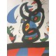 Joan Miro Litografia Spadem su carta Arches cm 56x76 con certificato