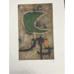 Joan Miro Litografia Spadem su carta Arches cm 56x76 con certificato