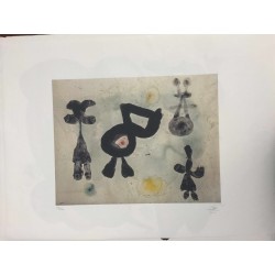 Joan Miro Litografia Spadem su carta Arches cm 56x76 con certificato