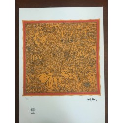 Keith Haring  Litografia 50x70 cm  con certificato