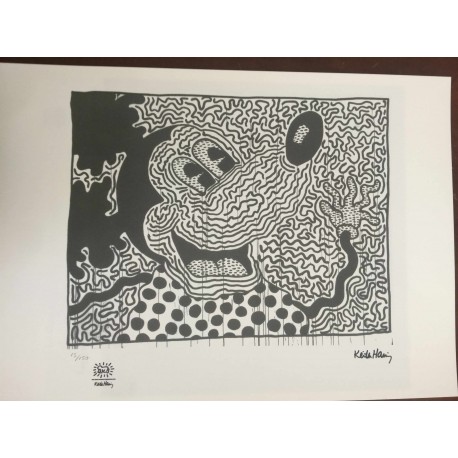 Keith Haring  Litografia 50x70 cm  con certificato