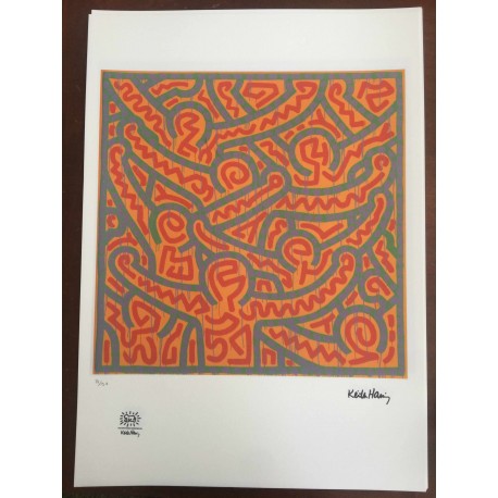 Keith Haring  Litografia 50x70 cm  con certificato