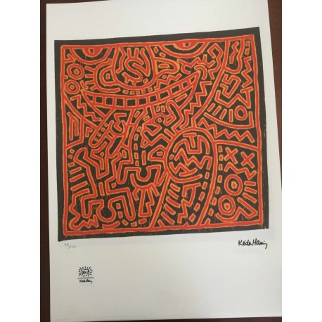 Keith Haring  Litografia 50x70 cm  con certificato