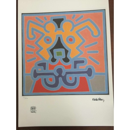 Keith Haring  Litografia 50x70 cm  con certificato