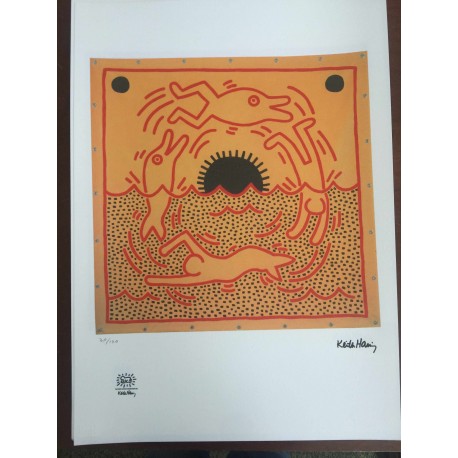 Keith Haring  Litografia 50x70 cm  con certificato