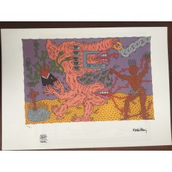 Keith Haring  Litografia 50x70 cm  con certificato