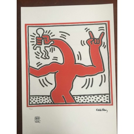 Keith Haring  Litografia 50x70 cm  con certificato