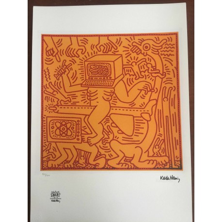 Keith Haring  Litografia 50x70 cm  con certificato