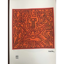 Keith Haring  Litografia 50x70 cm  con certificato