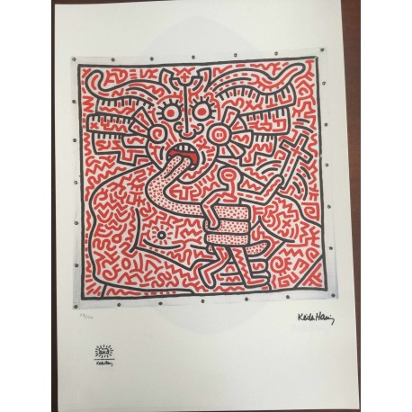 Keith Haring  Litografia 50x70 cm  con certificato