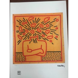 Keith Haring  Litografia 50x70 cm  con certificato