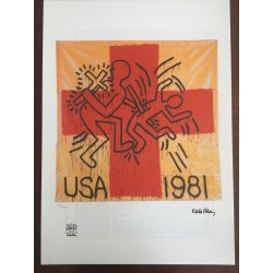 Keith Haring  Litografia 50x70 cm  con certificato