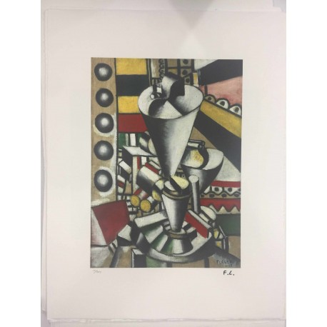 Fernand Leger litografia bfk 50x65 cm con certificato