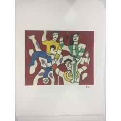 Fernand Leger litografia bfk 50x65 cm con certificato