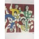 Fernand Leger litografia bfk 50x65 cm con certificato