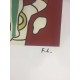 Fernand Leger litografia bfk 50x65 cm con certificato