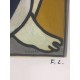 Fernand Leger litografia bfk 50x65 cm con certificato