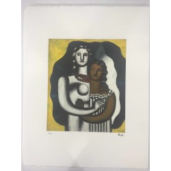 Fernand Leger litografia bfk 50x65 cm con certificato