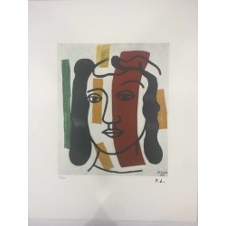 Fernand Leger litografia bfk 50x65 cm con certificato