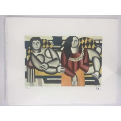 Fernand Leger litografia bfk 50x65 cm con certificato