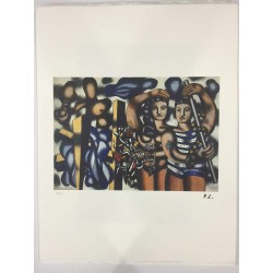 Fernand Leger litografia bfk 50x65 cm con certificato