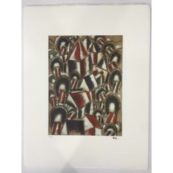 Fernand Leger litografia bfk 50x65 cm con certificato