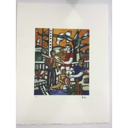 Fernand Leger litografia bfk 50x65 cm con certificato