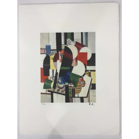 Fernand Leger litografia bfk 50x65 cm con certificato