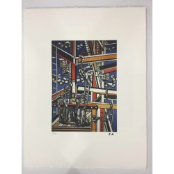 Fernand Leger litografia bfk 50x65 cm con certificato