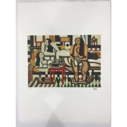 Fernand Leger litografia bfk 50x65 cm con certificato