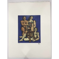 Fernand Leger litografia bfk 50x65 cm con certificato