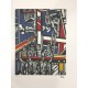 Fernand Leger litografia bfk 50x65 cm con certificato