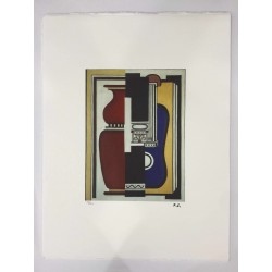 Fernand Leger litografia bfk 50x65 cm con certificato