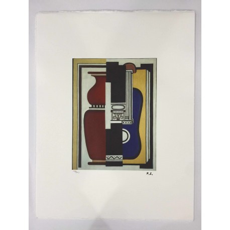 Fernand Leger litografia bfk 50x65 cm con certificato