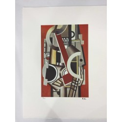 Fernand Leger litografia bfk 50x65 cm con certificato