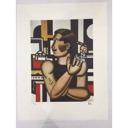 Fernand Leger litografia bfk 50x65 cm con certificato