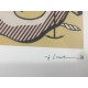 Roy Lichtenstein litografia cm 35x50 timbro STYRIA - Castelli Graphics