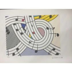 Roy Lichtenstein litografia cm 35x50 timbro STYRIA - Castelli Graphics