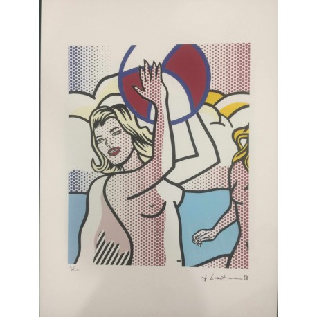 Roy Lichtenstein litografia cm 35x50 timbro STYRIA - Castelli Graphics