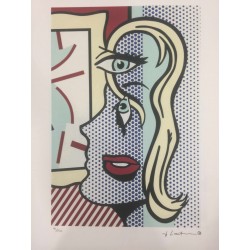 Roy Lichtenstein litografia cm 35x50 timbro STYRIA - Castelli Graphics