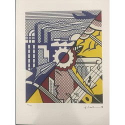 Roy Lichtenstein litografia cm 35x50 timbro STYRIA - Castelli Graphics