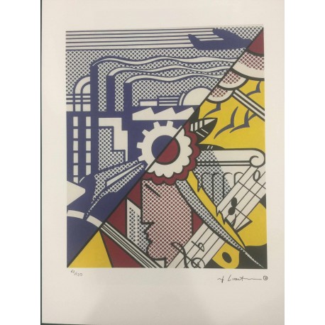 Roy Lichtenstein litografia cm 35x50 timbro STYRIA - Castelli Graphics