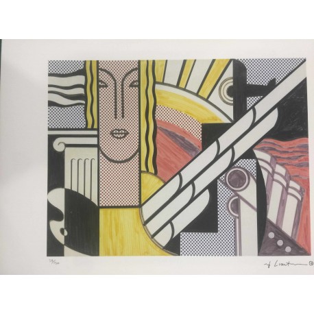 Roy Lichtenstein litografia cm 35x50 timbro STYRIA - Castelli Graphics