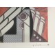 Roy Lichtenstein litografia cm 35x50 timbro STYRIA - Castelli Graphics