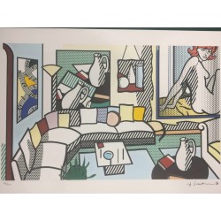 Roy Lichtenstein litografia cm 35x50 timbro STYRIA - Castelli Graphics