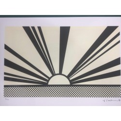 Roy Lichtenstein litografia cm 35x50 timbro STYRIA - Castelli Graphics