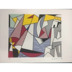 Roy Lichtenstein litografia cm 35x50 timbro STYRIA - Castelli Graphics