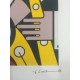 Roy Lichtenstein litografia cm 35x50 timbro STYRIA - Castelli Graphics